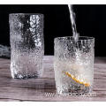 embossed tree pattern crystal juice glass tumbler